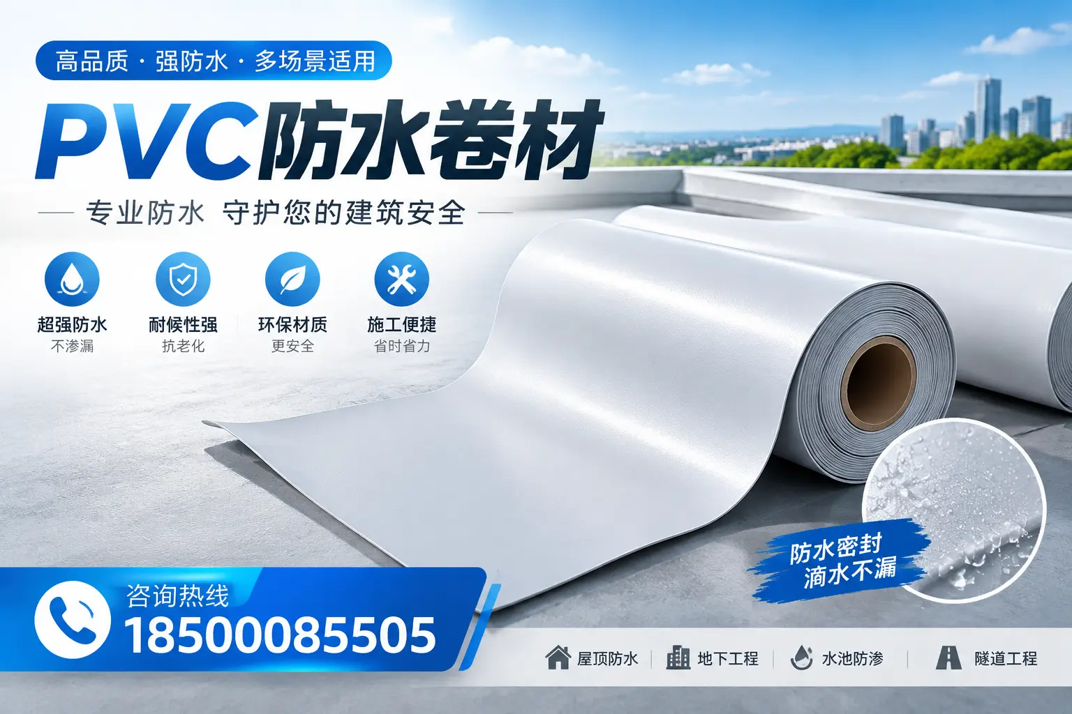 PVC防水卷材的市场竞争分析,咸阳品牌选择参考