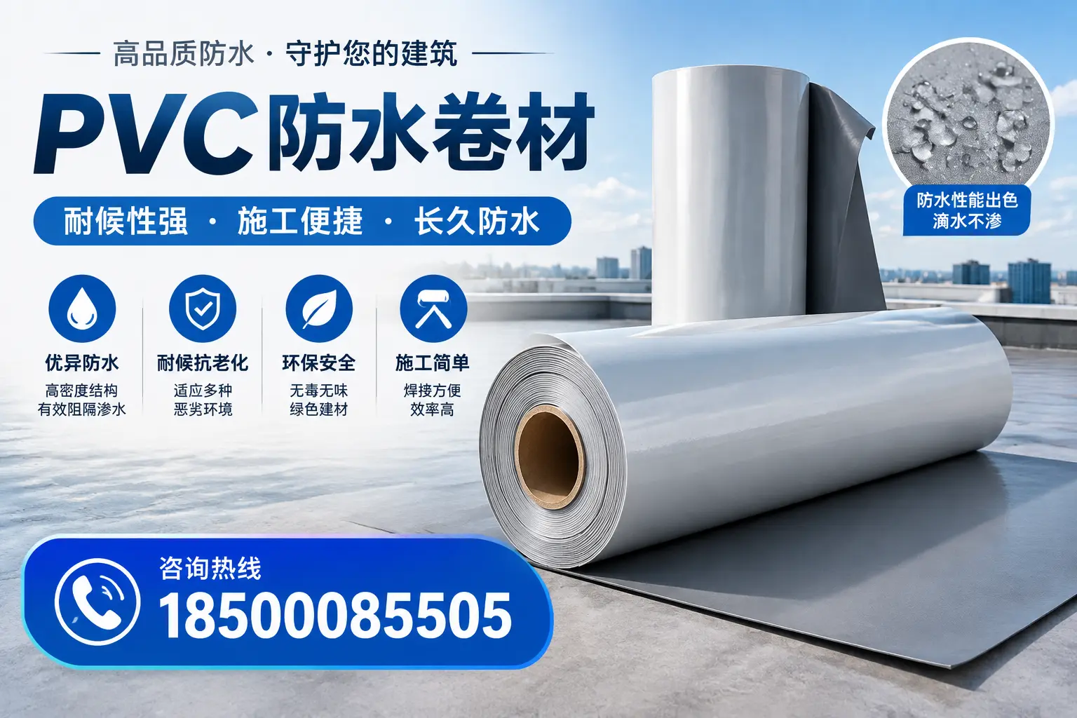pvc防水卷材在咸阳的行业应用前景分析